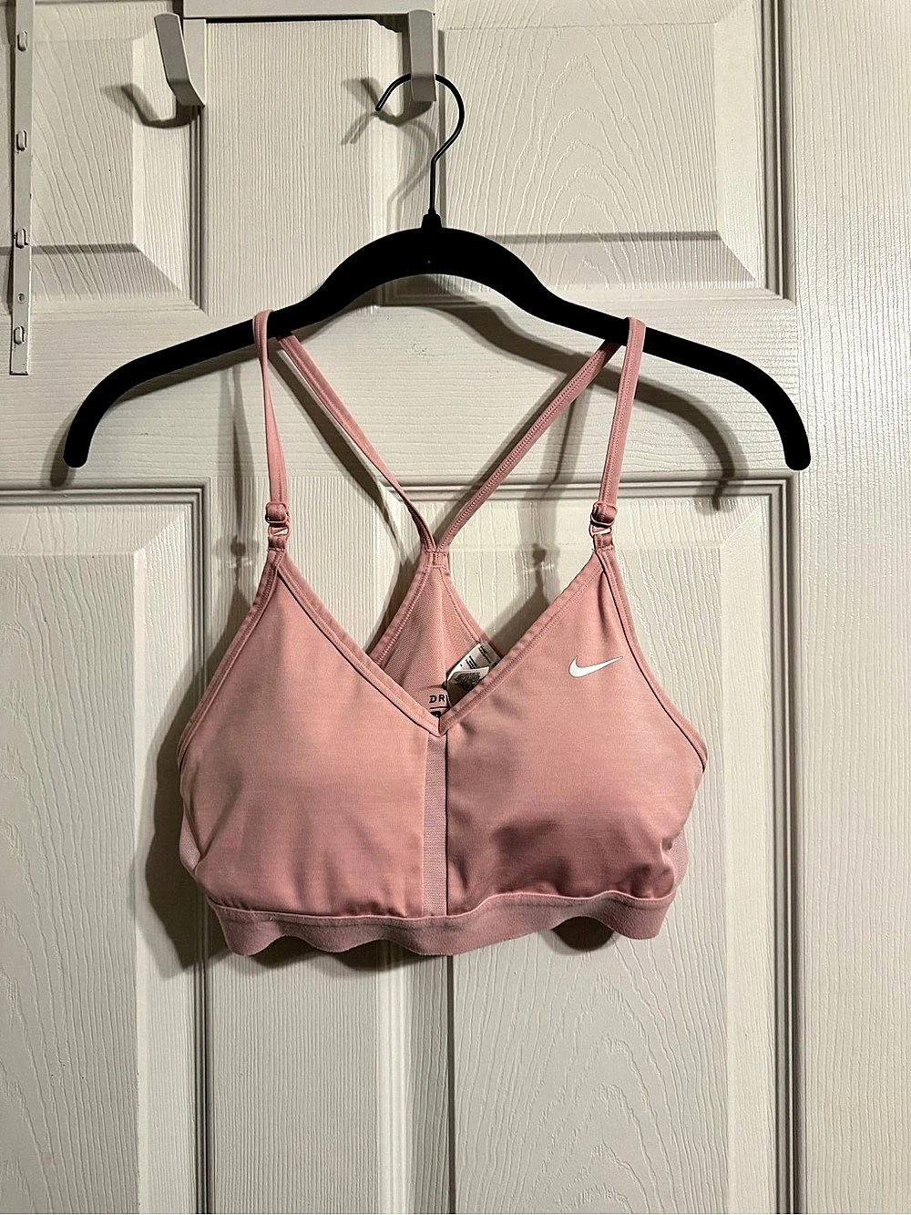 Nike Indy Light-Support Padded Adjustable Sports Bra Pink Medium